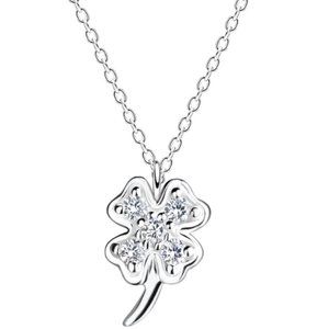 Sterling Silver Clover Necklace